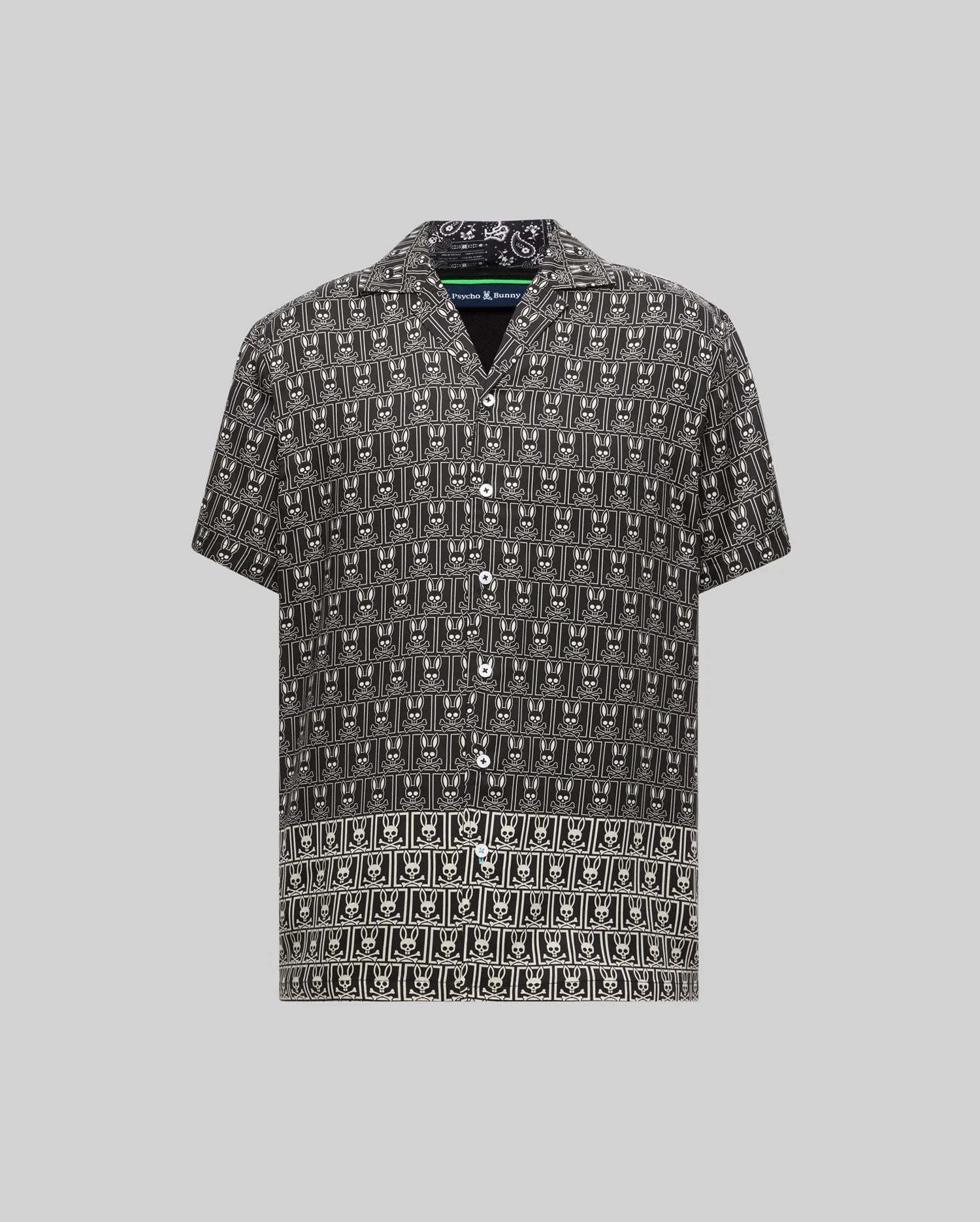 Psycho Bunny Men's Shirts MENS KEON TENCEL SHIRT MT0300166 camicia nera Tencel