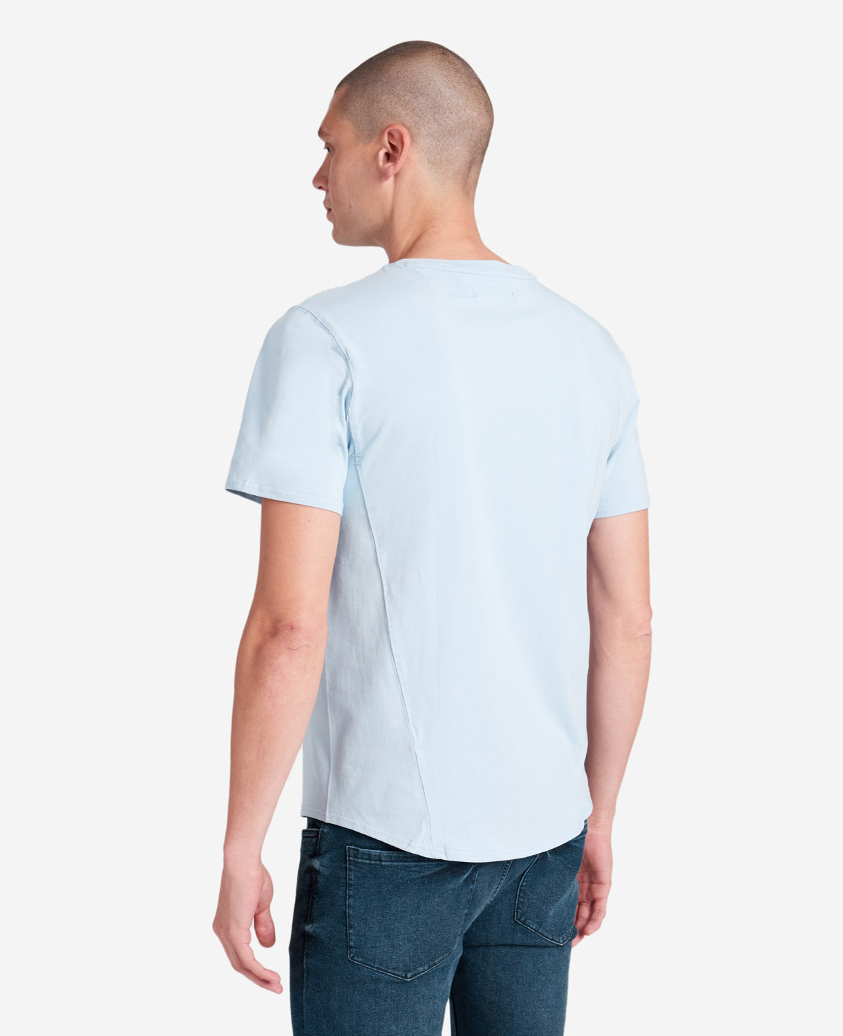Kenneth Cole Reaction Clothing The Performance Crew Neck T-Shirt blu chiaro