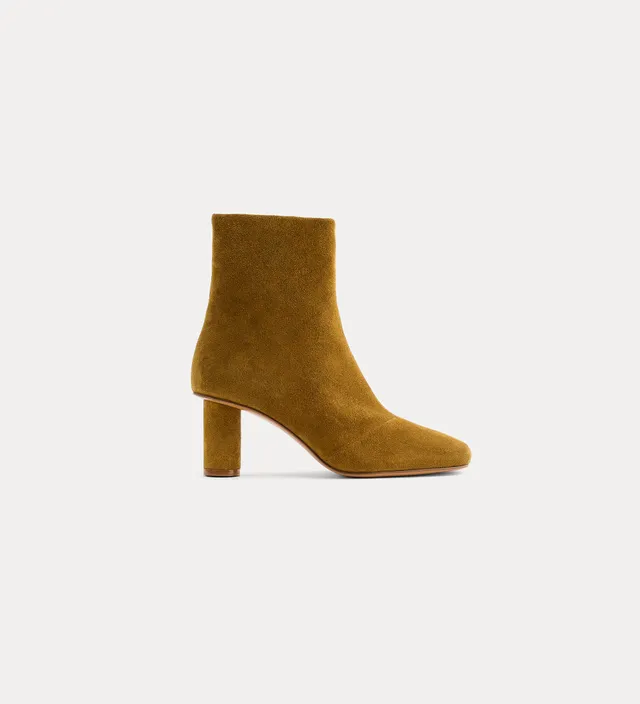 Forte Scarpe stivaletti suede vintage tacco sagomato