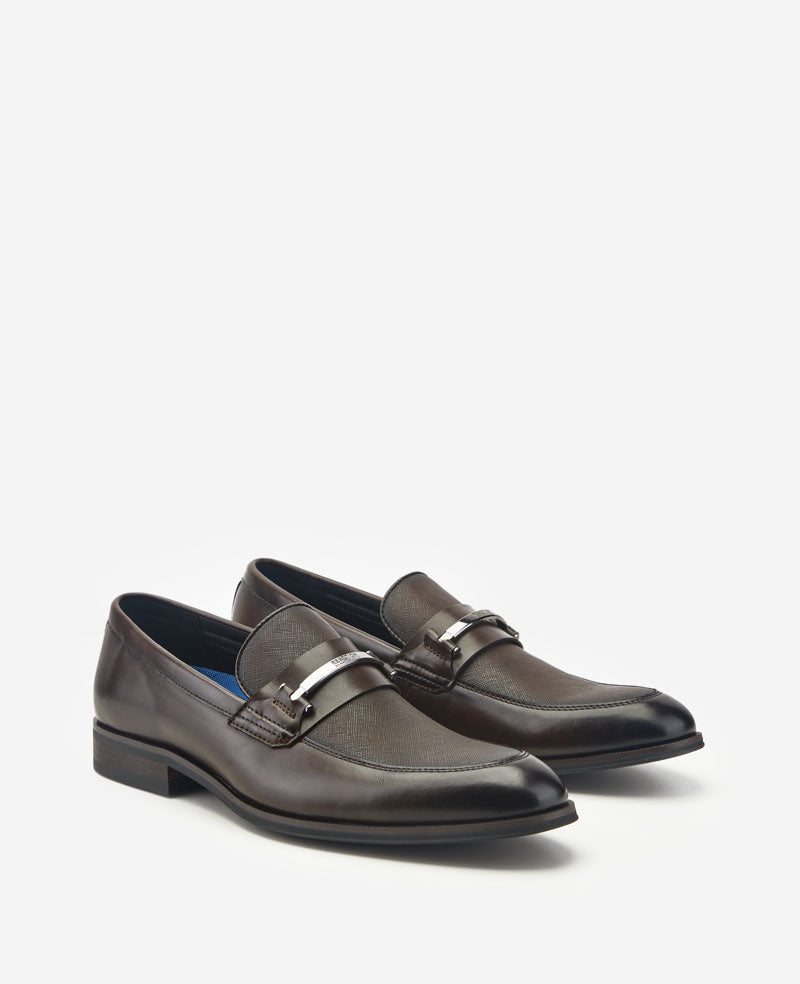 Kenneth Cole Reaction Shoes REACTION Marco Slip on Loafer mocassini marroni