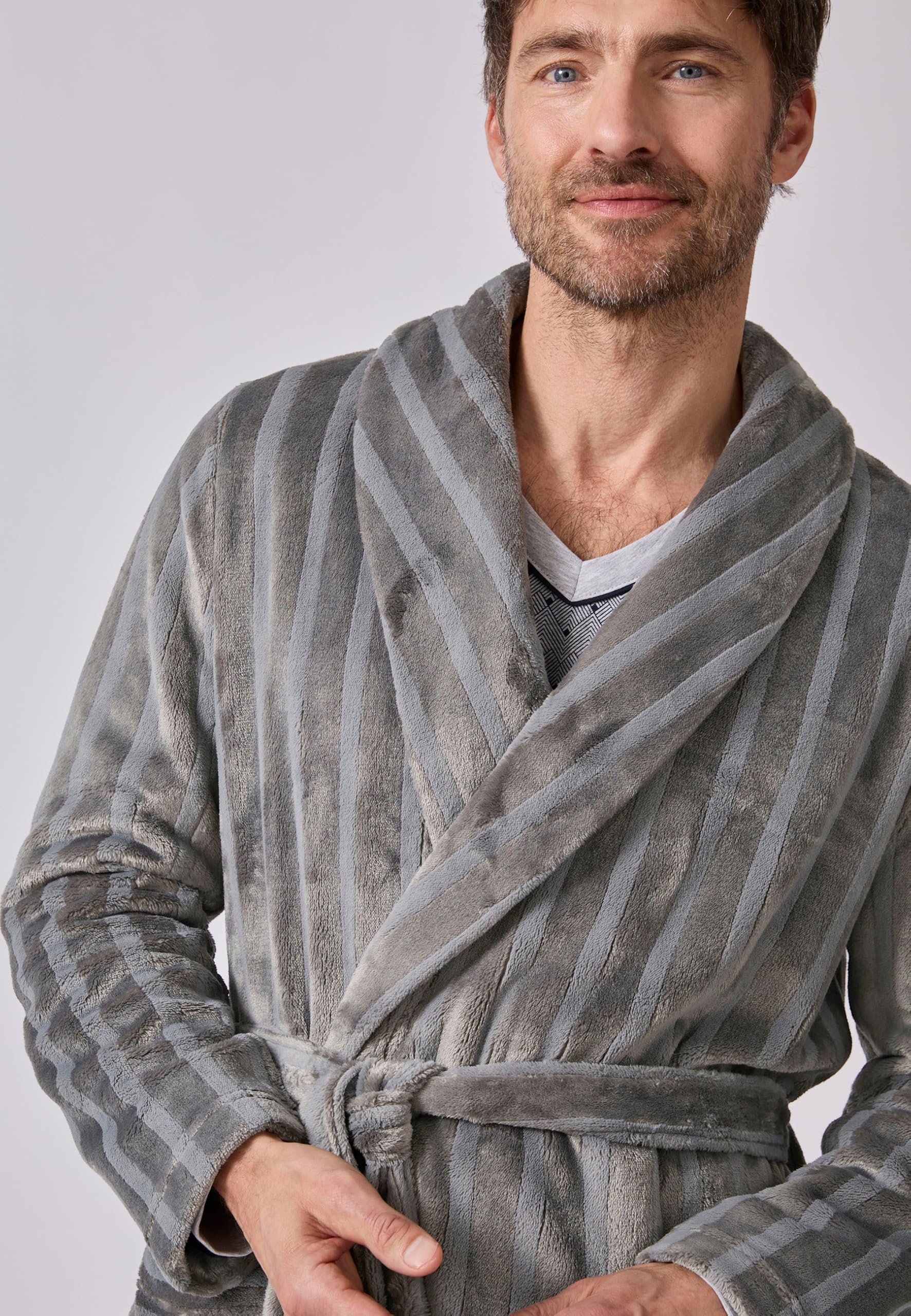 Damart Homewear vestaglia Thermolactyl uomo in maglia jacquard