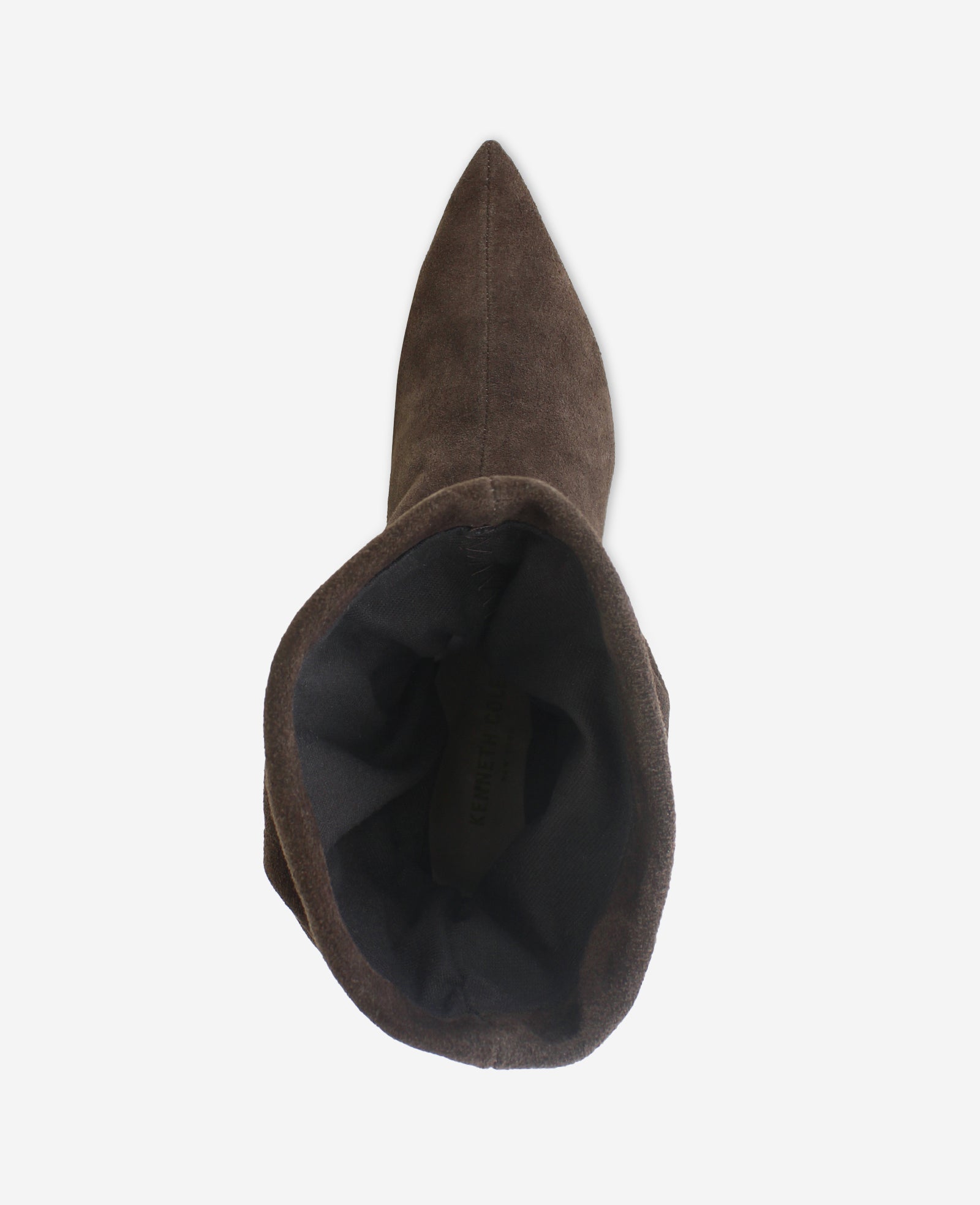 Kenneth Cole Reaction Shoes Marsha Suede Kitten Heel Bootie stivaletti scamosciati marroni