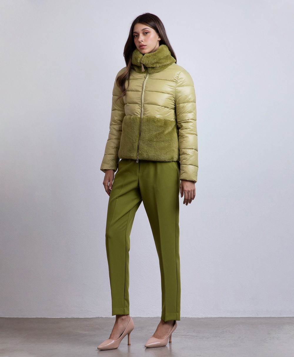 Markup Donna Giacche & Giubbotti Piumino nylon e pelliccia sintetica piumino