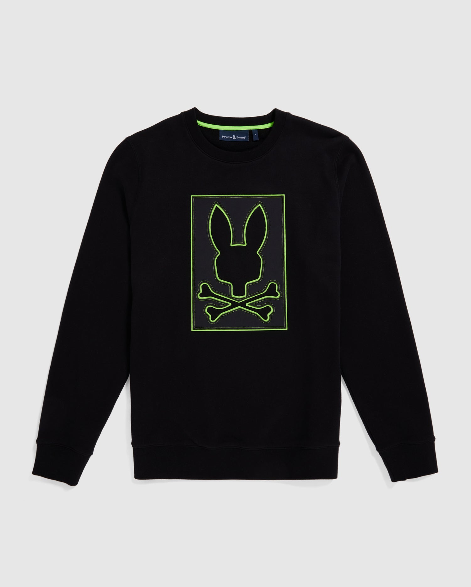 Psycho Bunny Men's Sweatshirts & Hoodies MENS LOS ANGELES FLEECE SWEATSHIRT B6S805Z1FT felpa nera