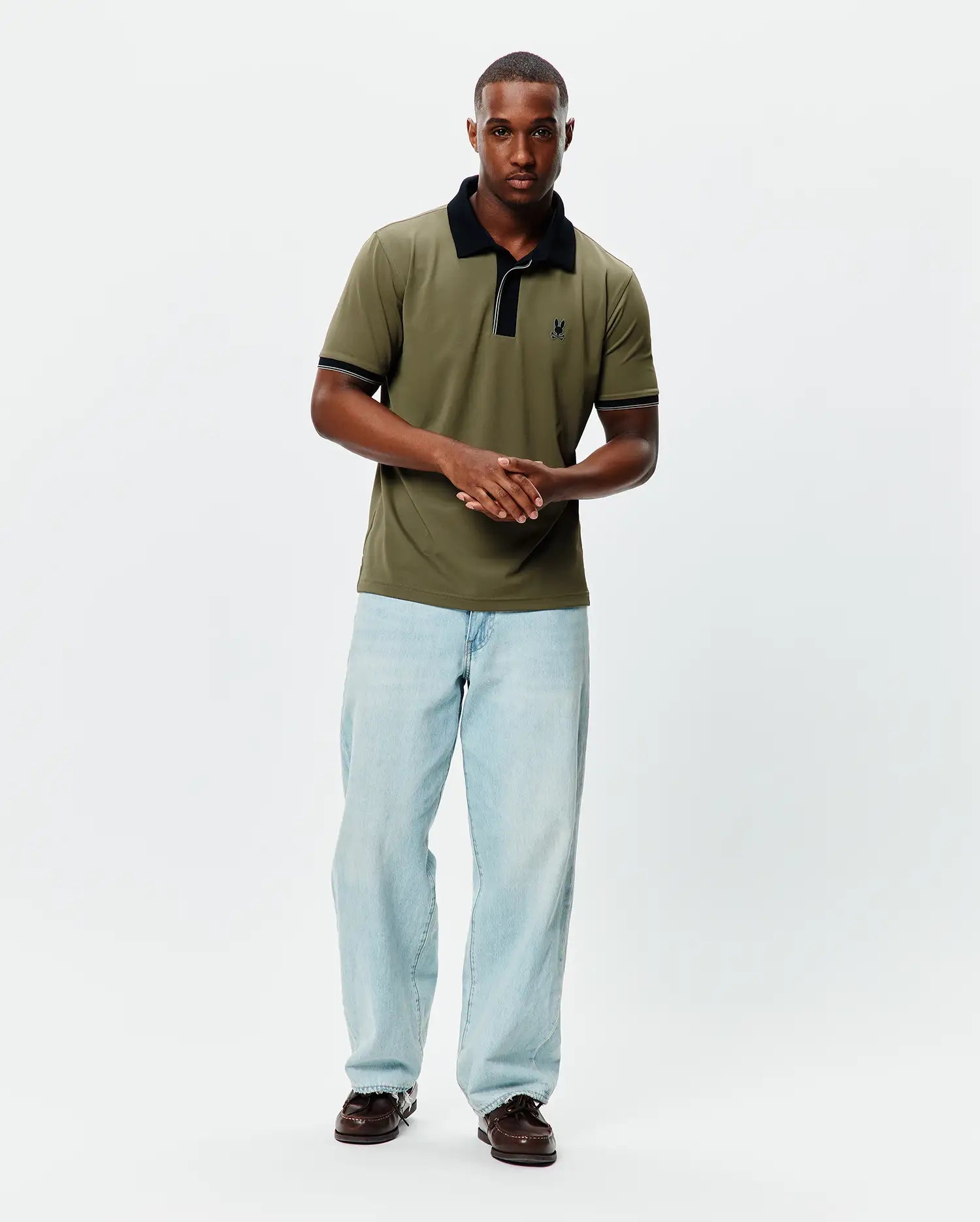 Psycho Bunny Men's Polos Redmonds Sport Polo polo verde slim fit