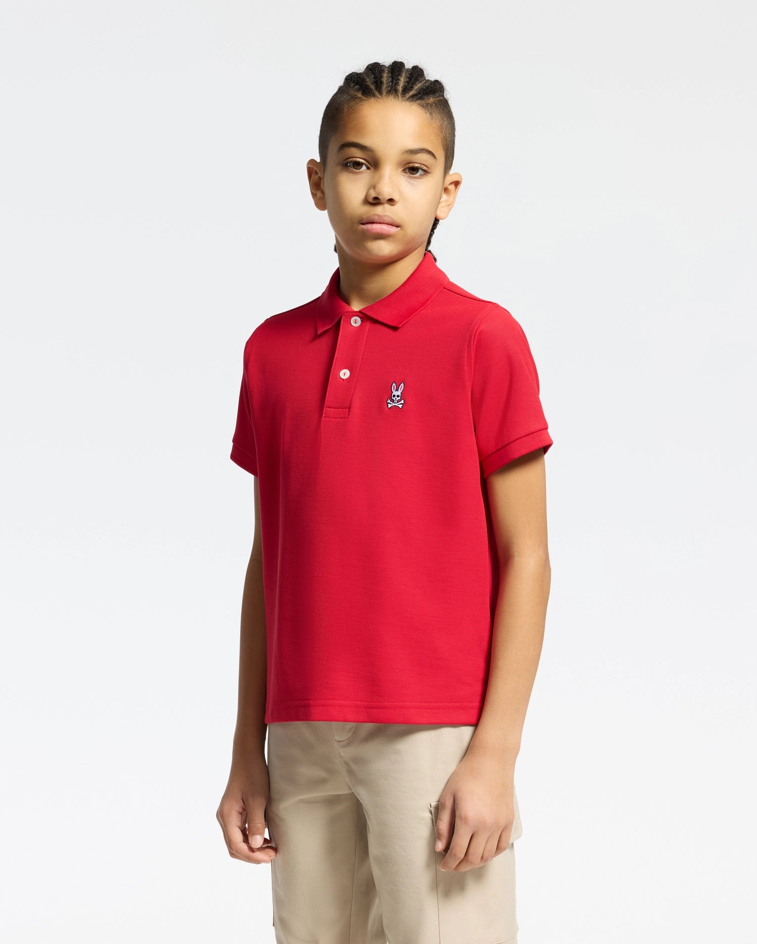 Psycho Bunny Kids Polo Shirts KIDS CLASSIC PIQUE POLO SHIRT polo rosso 621