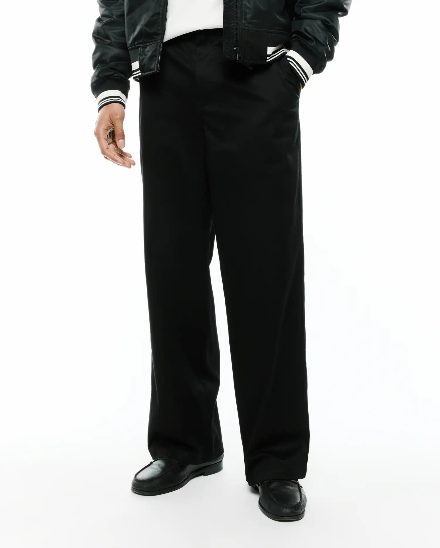 Psycho Bunny Men's Pants MEN'S AIDAN CHINO PANTS MB0600032 pantaloni chino neri in cotone stretch
