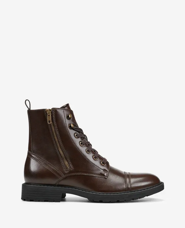 Kenneth Cole Reaction Captain anfibi uomo marroni cap toe