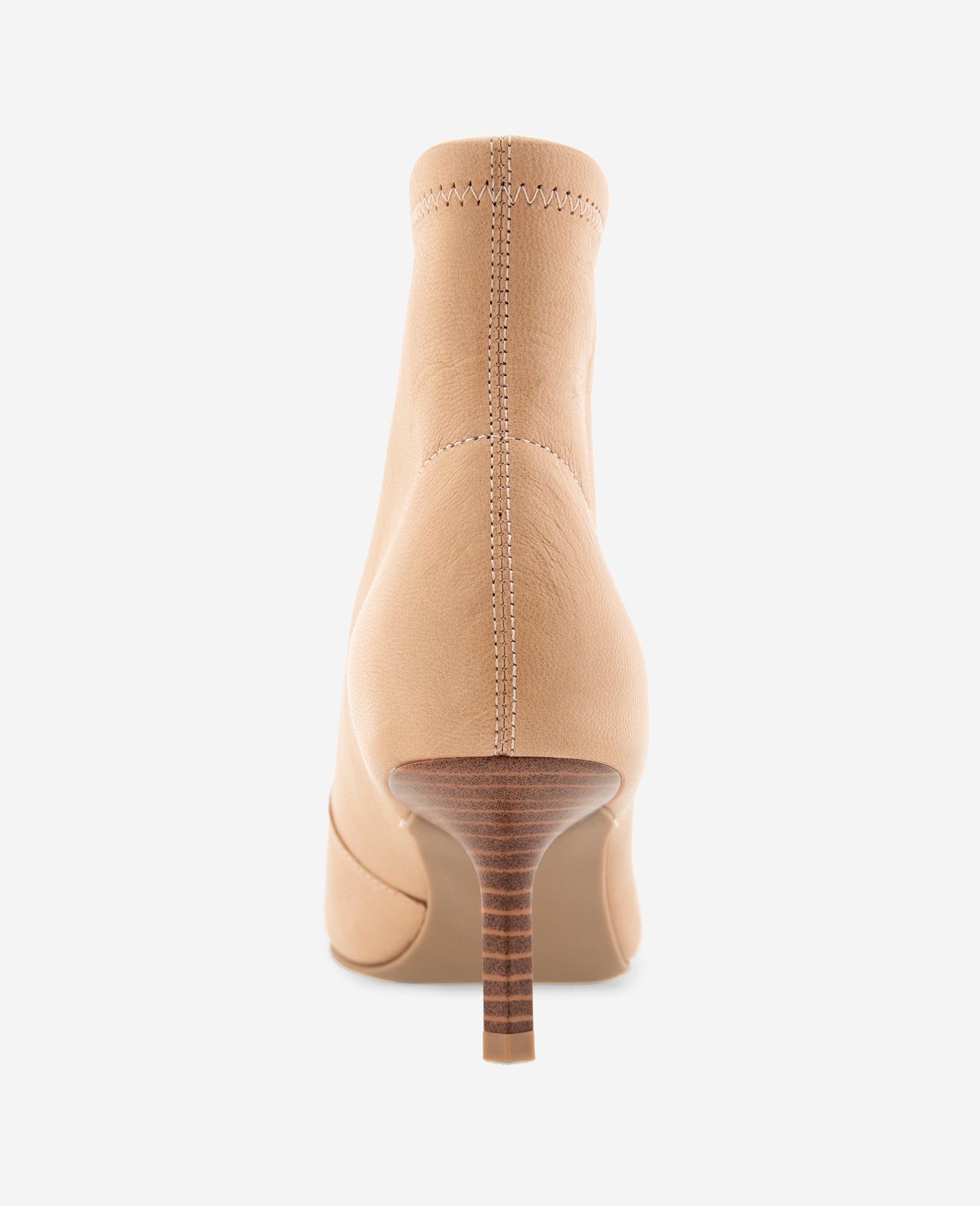 Kenneth Cole Reaction Shoes Udaya Leather Heel Bootie stivaletti pelle sabbia