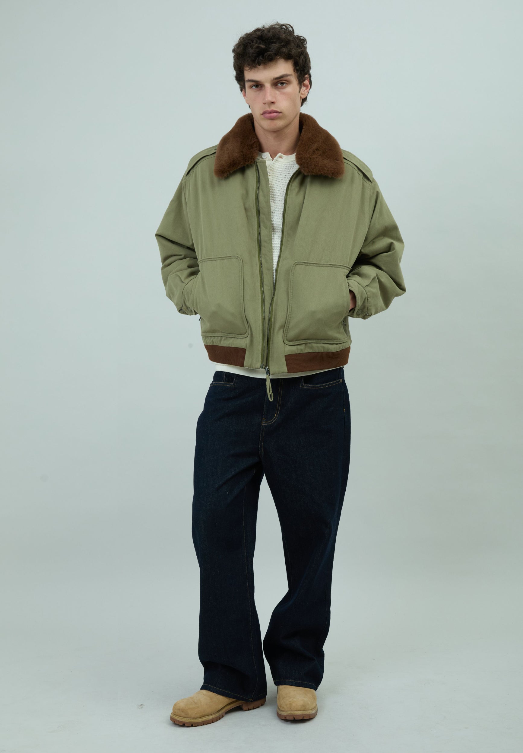 House Of Sunny Women's Jackets Cruise Jacket giacca verde con collo removibile