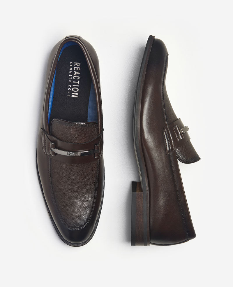 Kenneth Cole Reaction Shoes REACTION Marco Slip on Loafer mocassini marroni