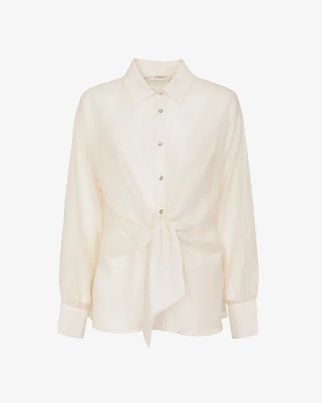Markup Donna Camicie & Bluse Camicia in mussola con nodo camicia donna