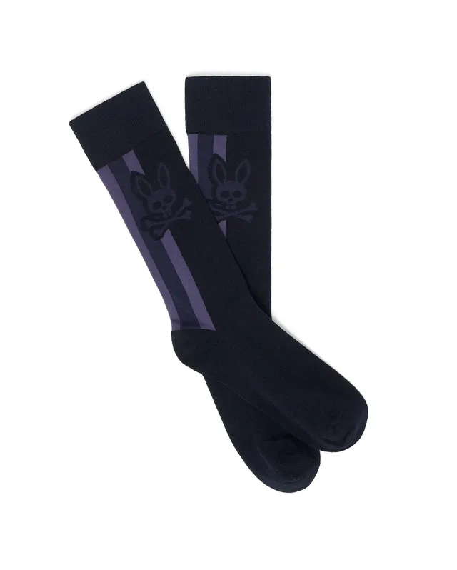 Psycho Bunny Accessories MEN'S TY DRESS SOCKS calze eleganti blu