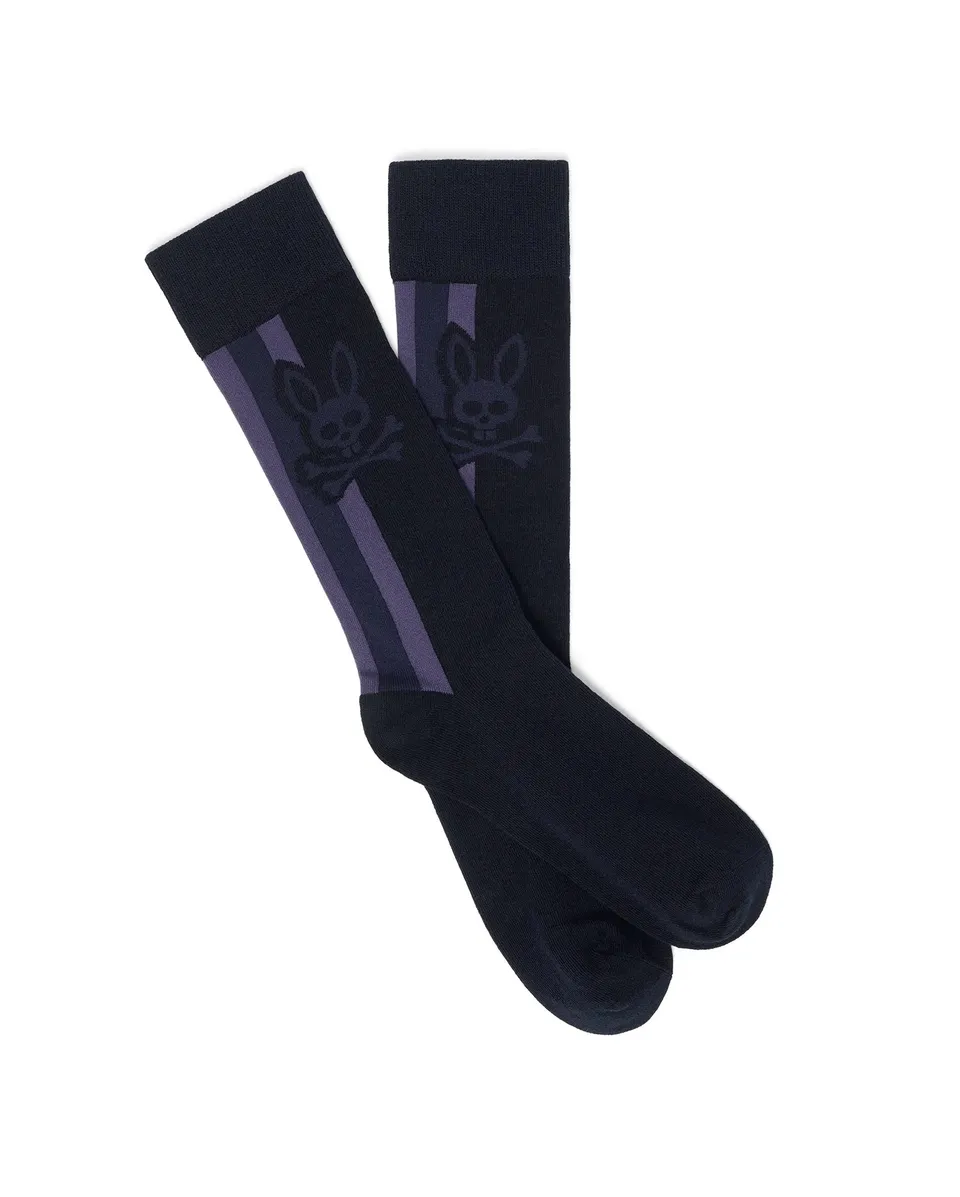 Psycho Bunny Accessories MEN'S TY DRESS SOCKS calze eleganti blu