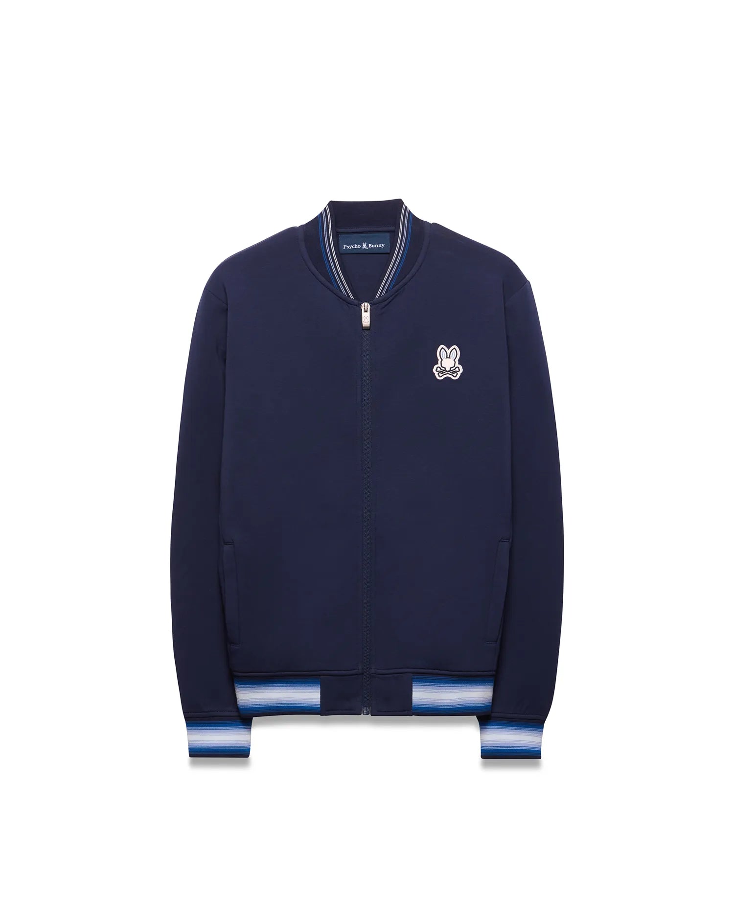 Psycho Bunny Kids Outerwear Jaydon Track Jacket KT0500094 giacca 423 Baritone Blue