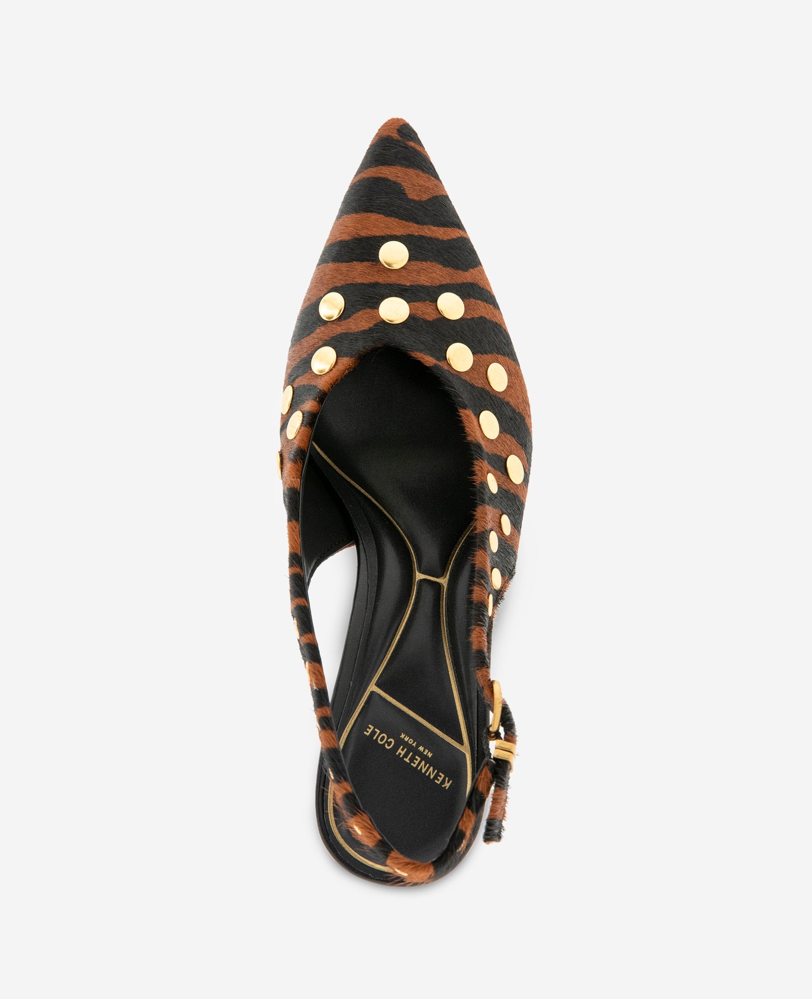 Kenneth Cole Reaction Ulysses slingback tacco pelo tigre 5