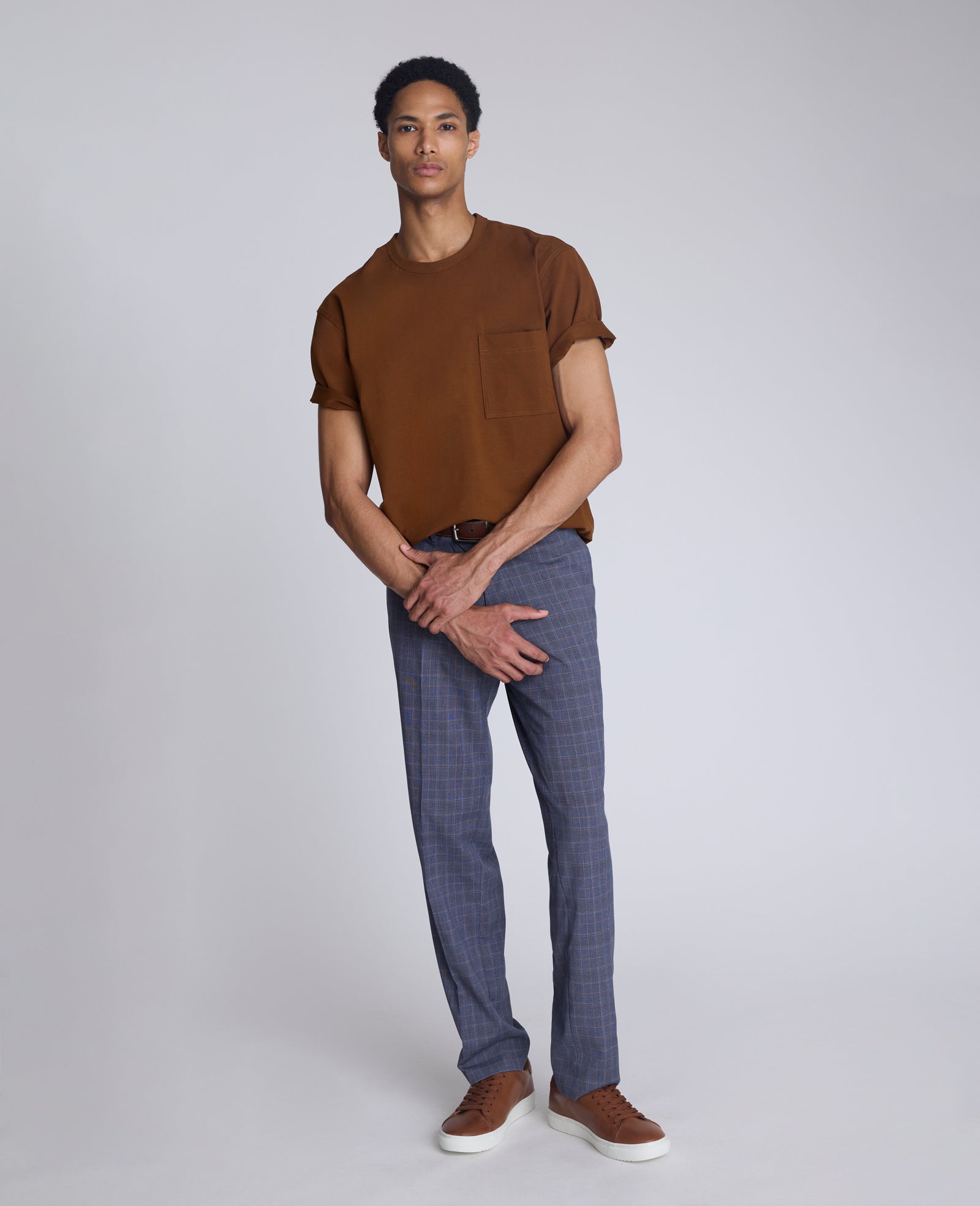 Kenneth Cole Reaction Clothing Oversized Tee t-shirt marrone S
