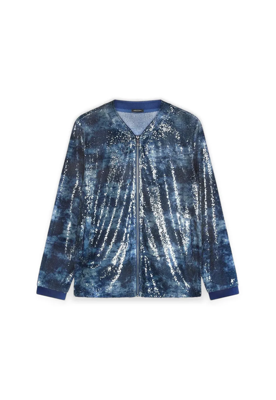 Fiorella Rubino Maglie e felpe Felpa aperta in tulle con paillettes S Plus