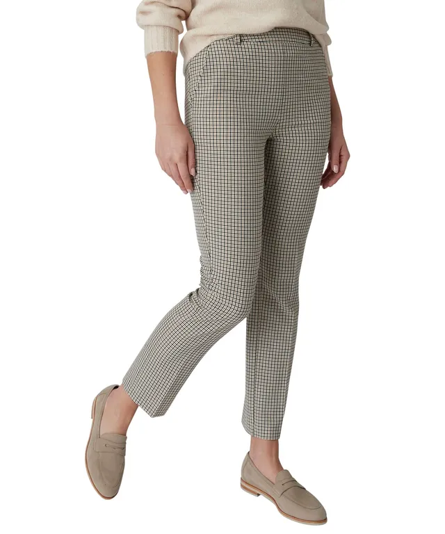 Damart Prêt-à-porter Pantaloni 7/8 Bi-Stretch da donna aderenti beige melange