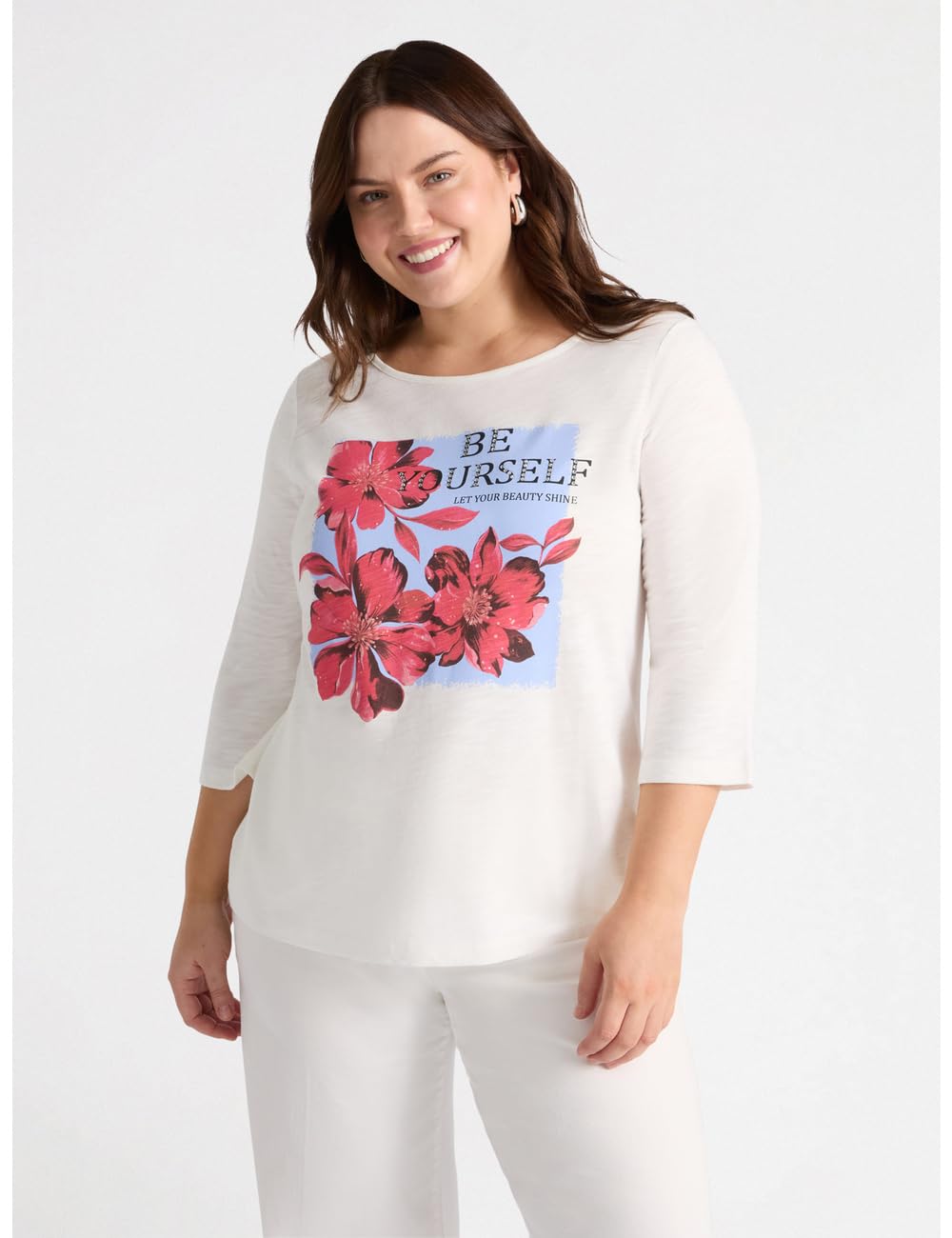 Fiorella Rubino Top e t-shirt T-shirt con stampa e scritta motivazionale S Plus
