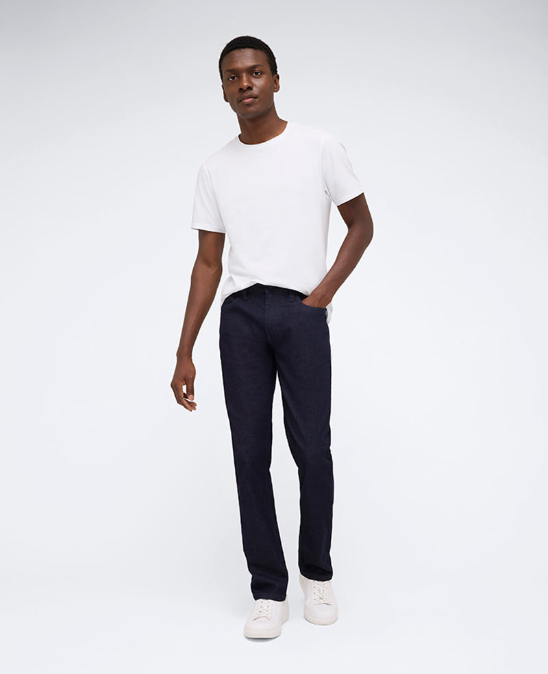Kenneth Cole Reaction Clothing Slim-Fit Recycled Stretch Denim Jean jeans Clinton Dark Indigo 32/32 elasticizzati
