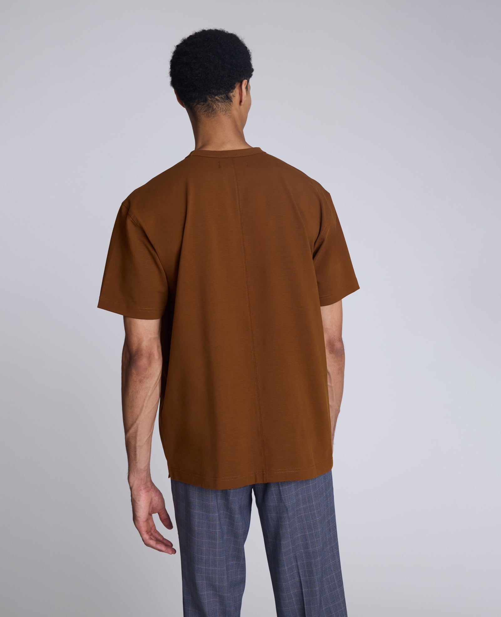 Kenneth Cole Reaction Clothing Oversized Tee t-shirt marrone S