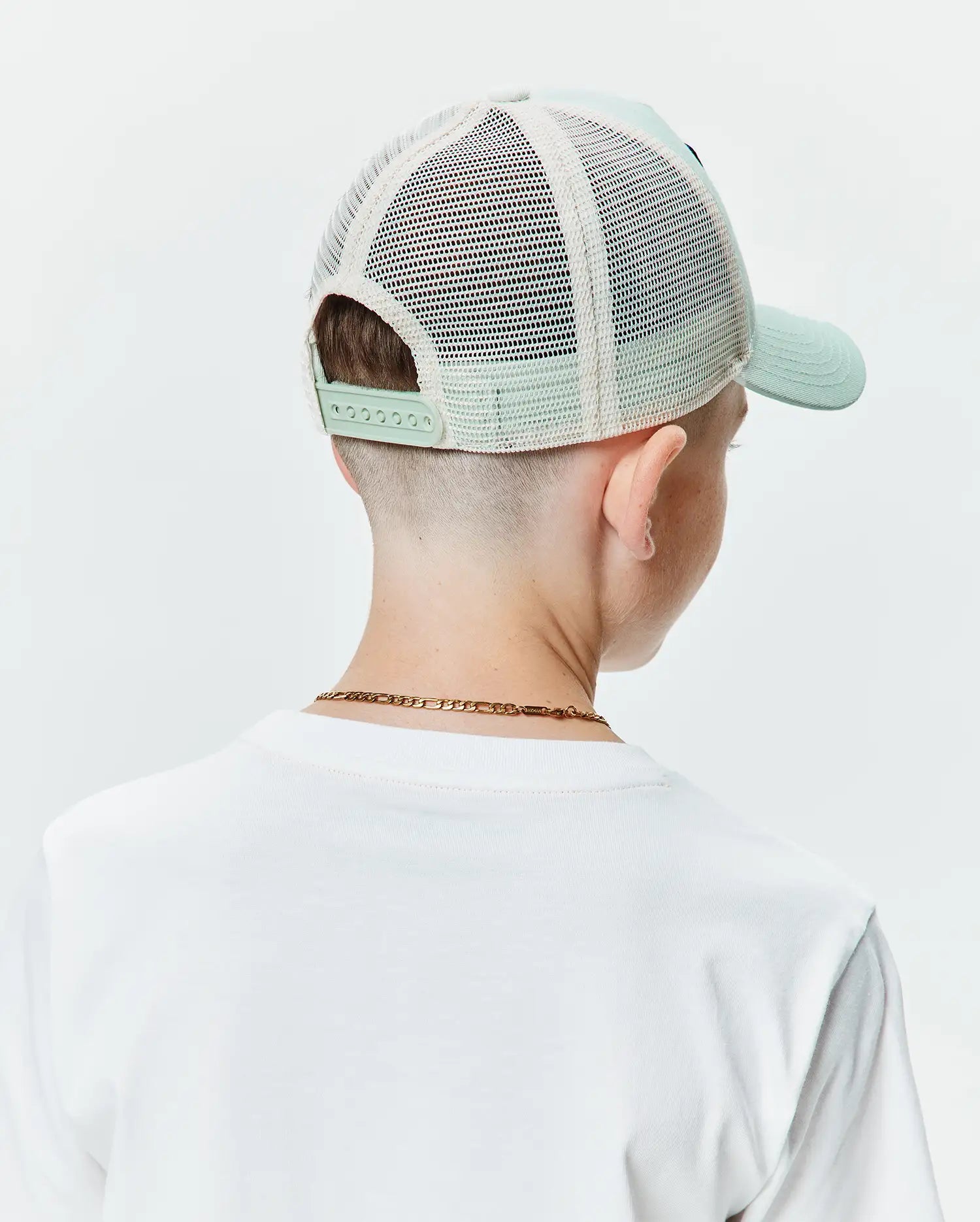 Psycho Bunny Kids Accessories Adamo Bunny Trucker Cap cappellino verde regolabile
