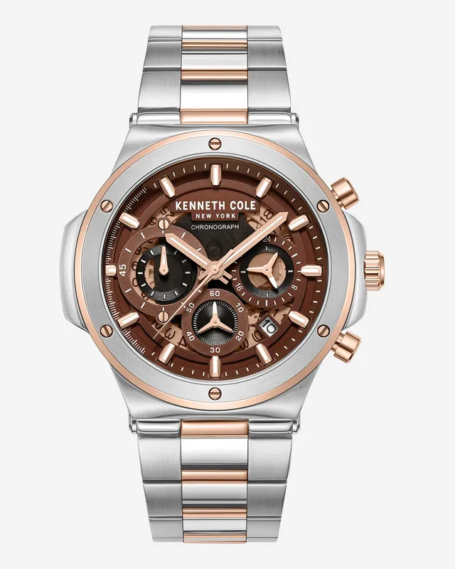 Kenneth Cole Reaction Watches Contrast Dress Sport orologio bicolore