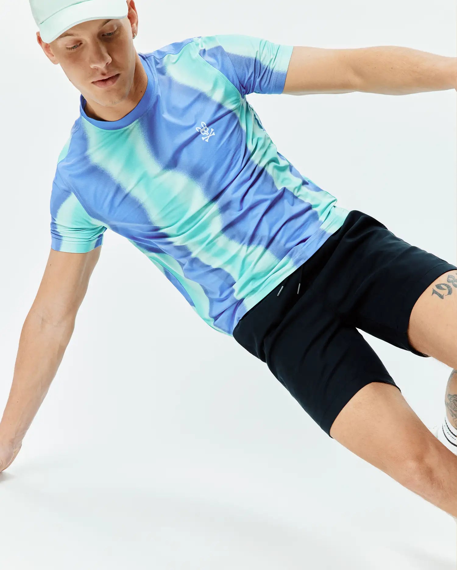 Psycho Bunny Men's Tees MENS BLAZE SPORT TEE - MT0200518 t-shirt uomo verde