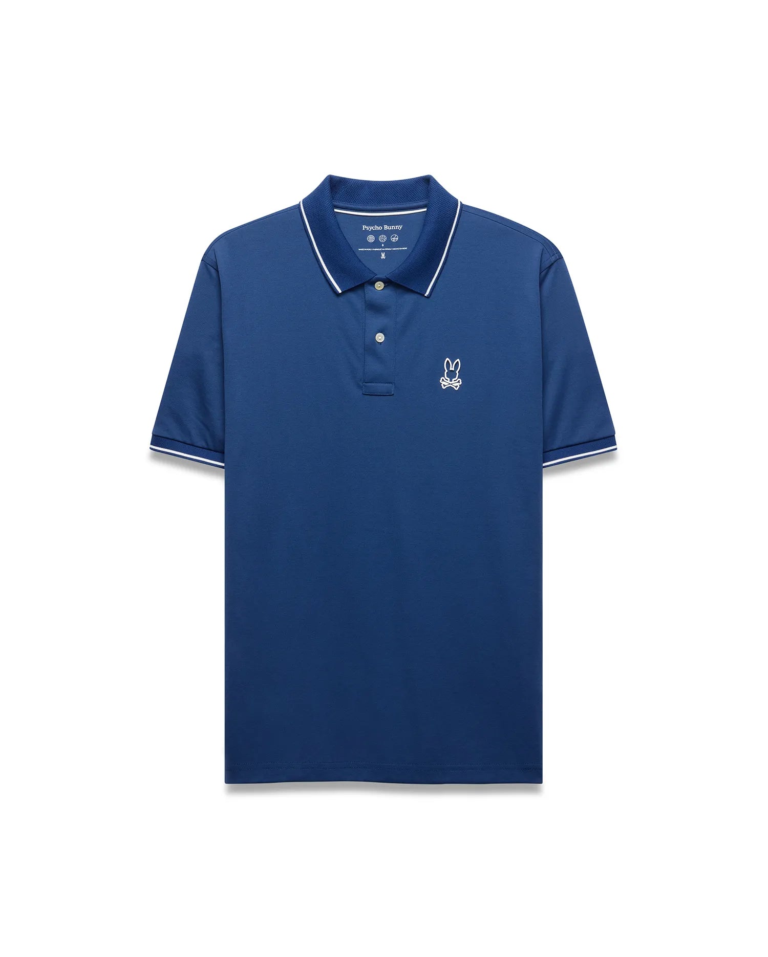 Psycho Bunny Men's Polos MEN'S JOJI PERFORMANCE POLO MT0100241 polo navy slim