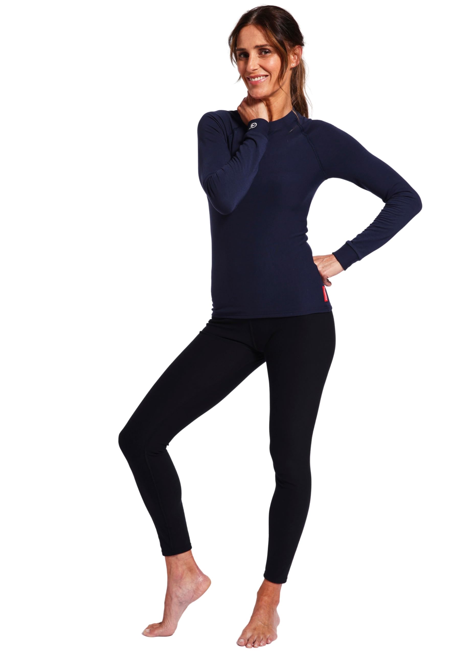 Damart Thermolactyl Maglietta Comfort 4 girocollo donna viola melange