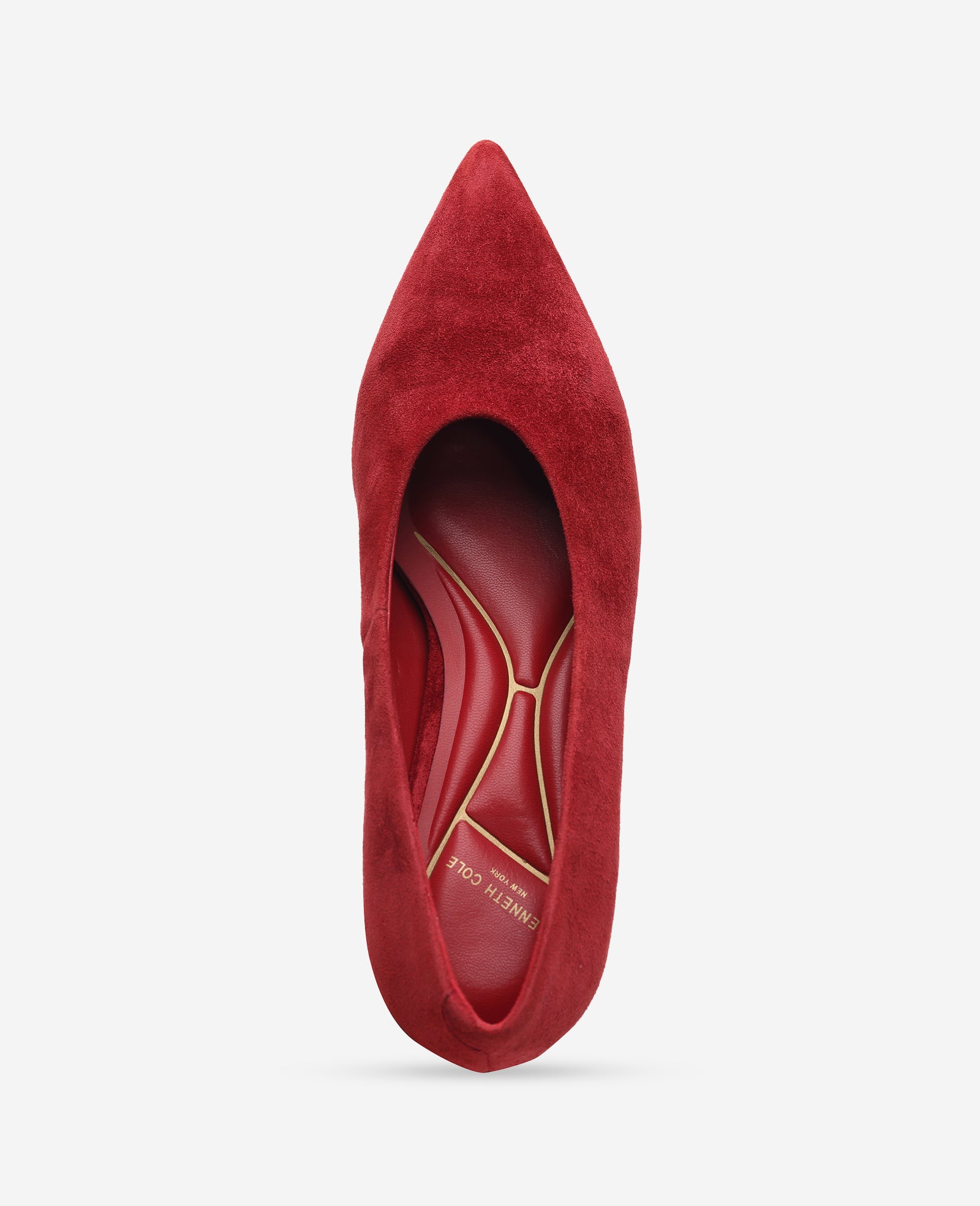 Kenneth Cole Reaction Ophelia décolleté in camoscio rosso tacco 3,8 cm