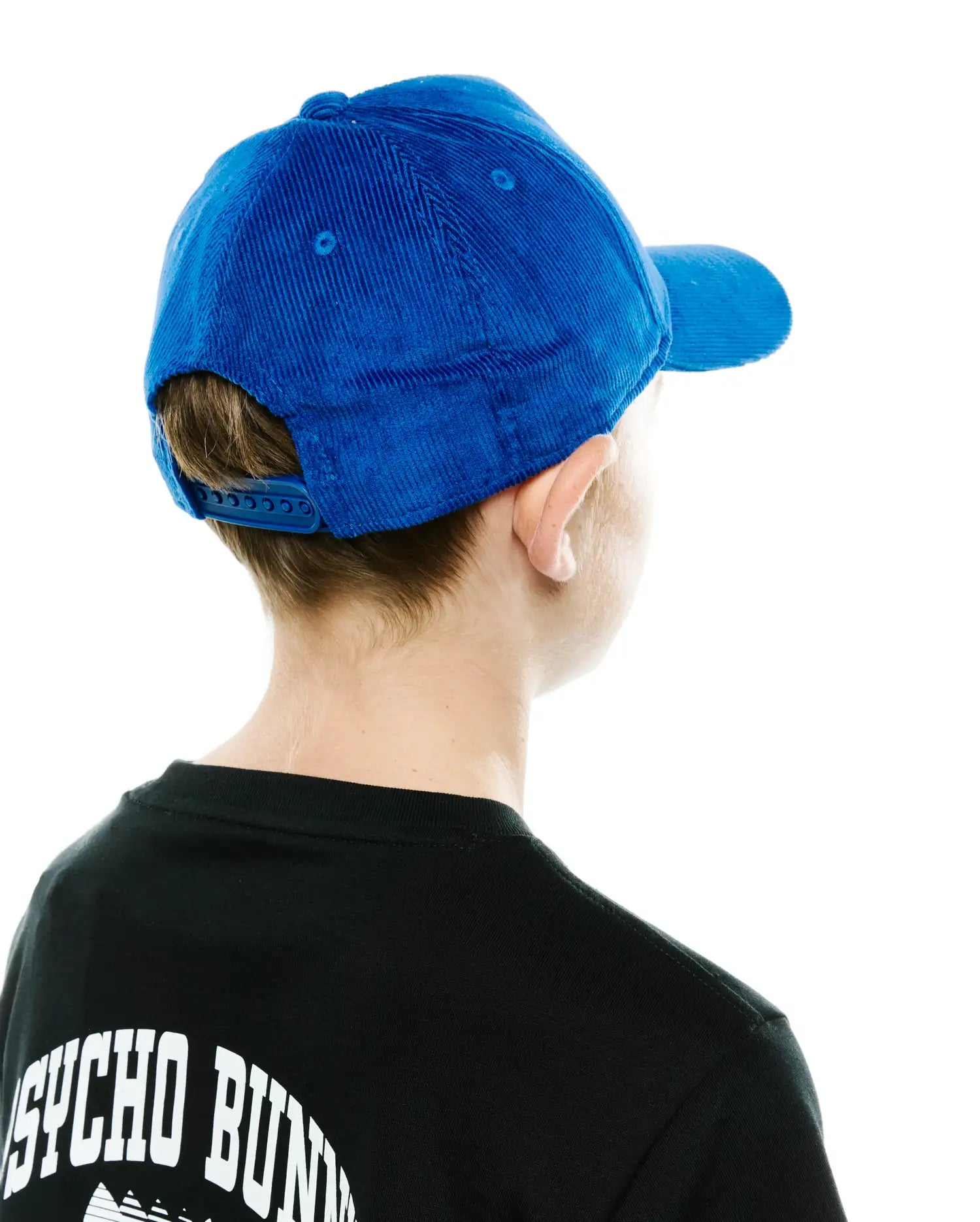 Psycho Bunny Kids Accessories KIDS FINNLEY CORDUROY TRUCKER CAP KO1500088 cappellino blu