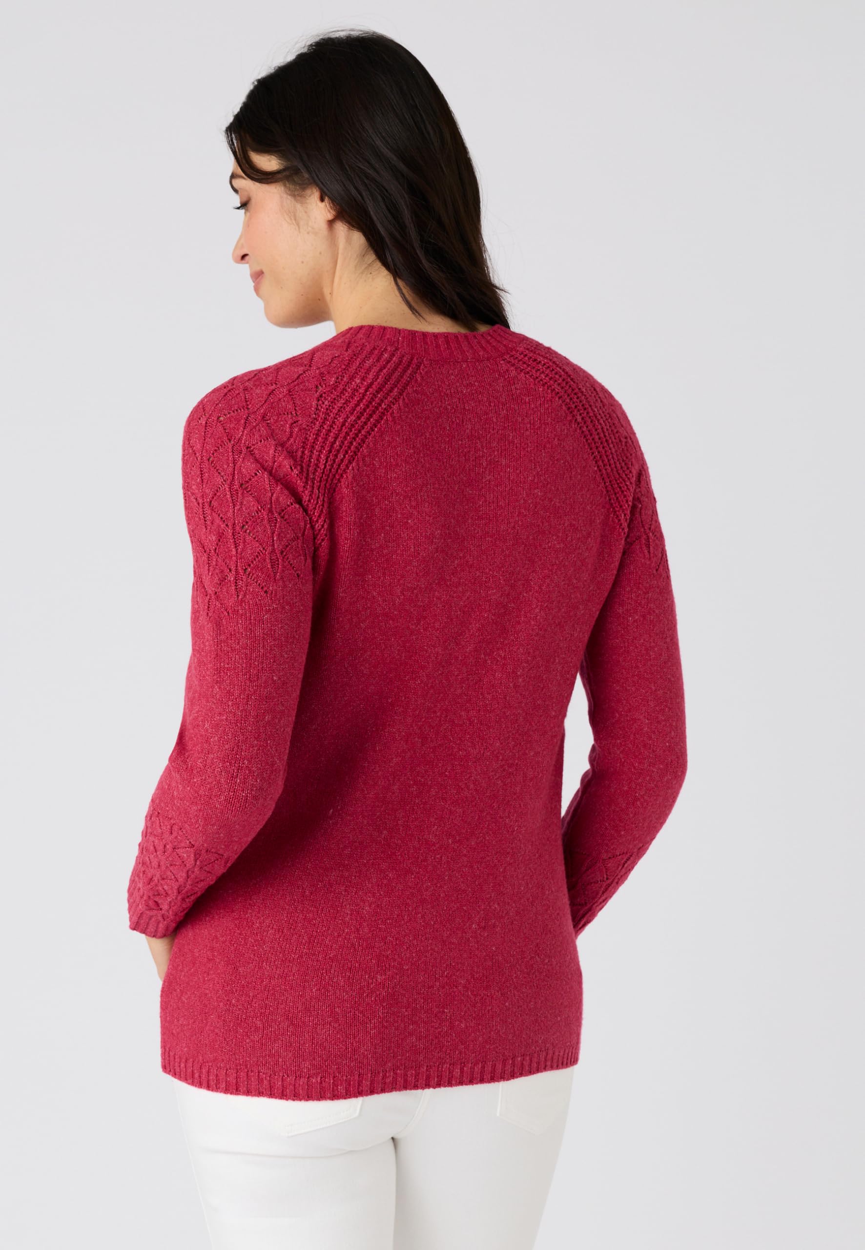 Damart Prêt-à-porter Maglione Maglia Fantasia maglione rosso ciliegia