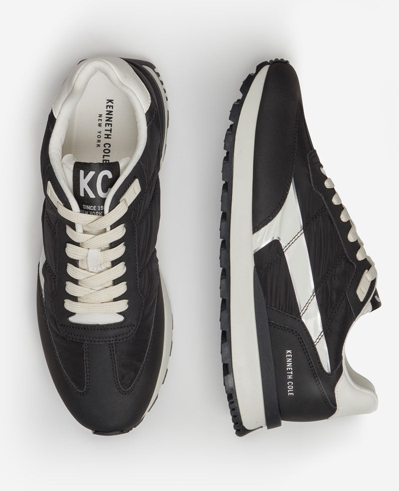 Kenneth Cole Reaction Shoes Pryor Sneaker uomo nera con plantare rimovibile
