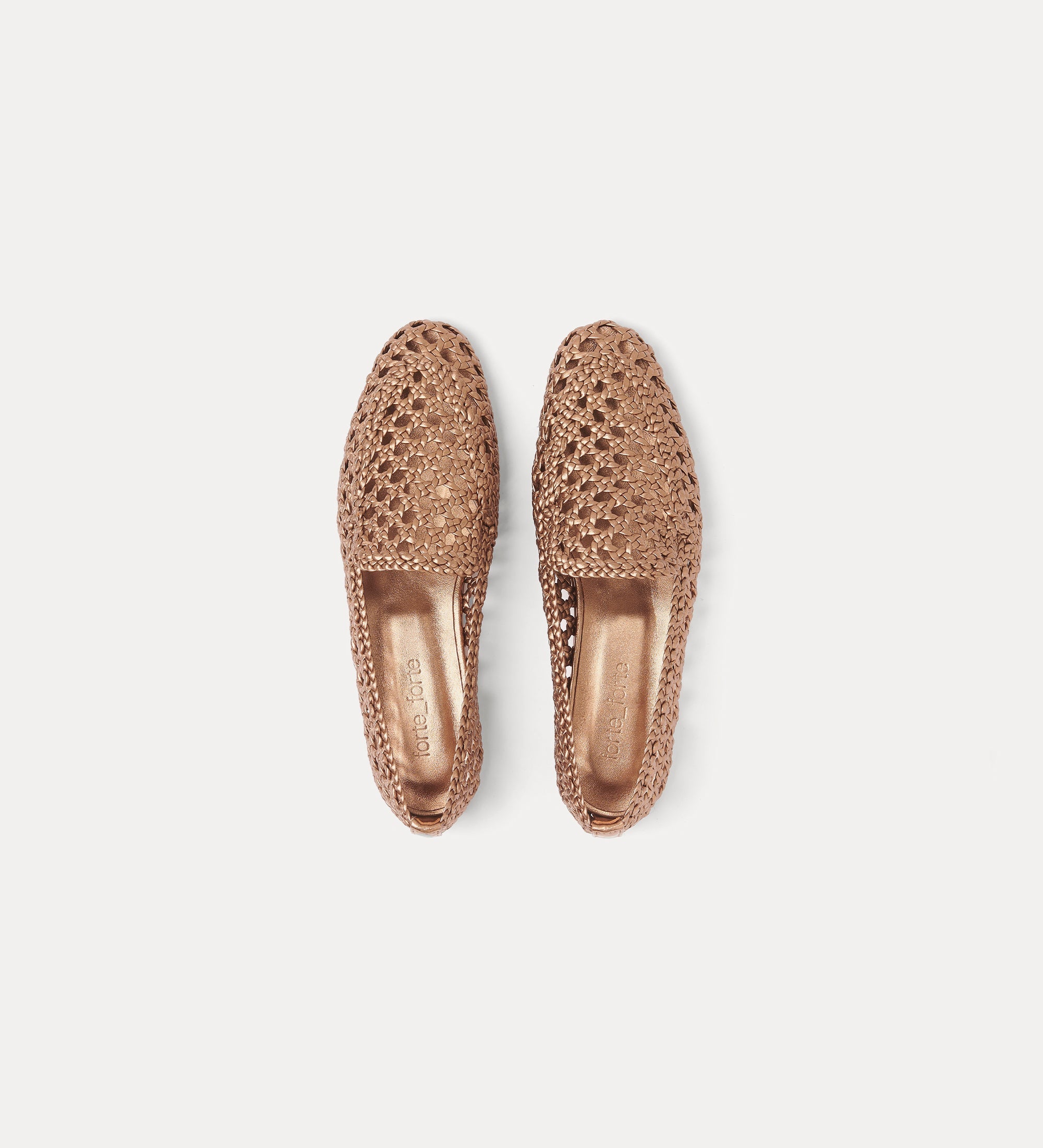 Forte scarpe hand-woven loafers bronze mocassini bronzo pelle