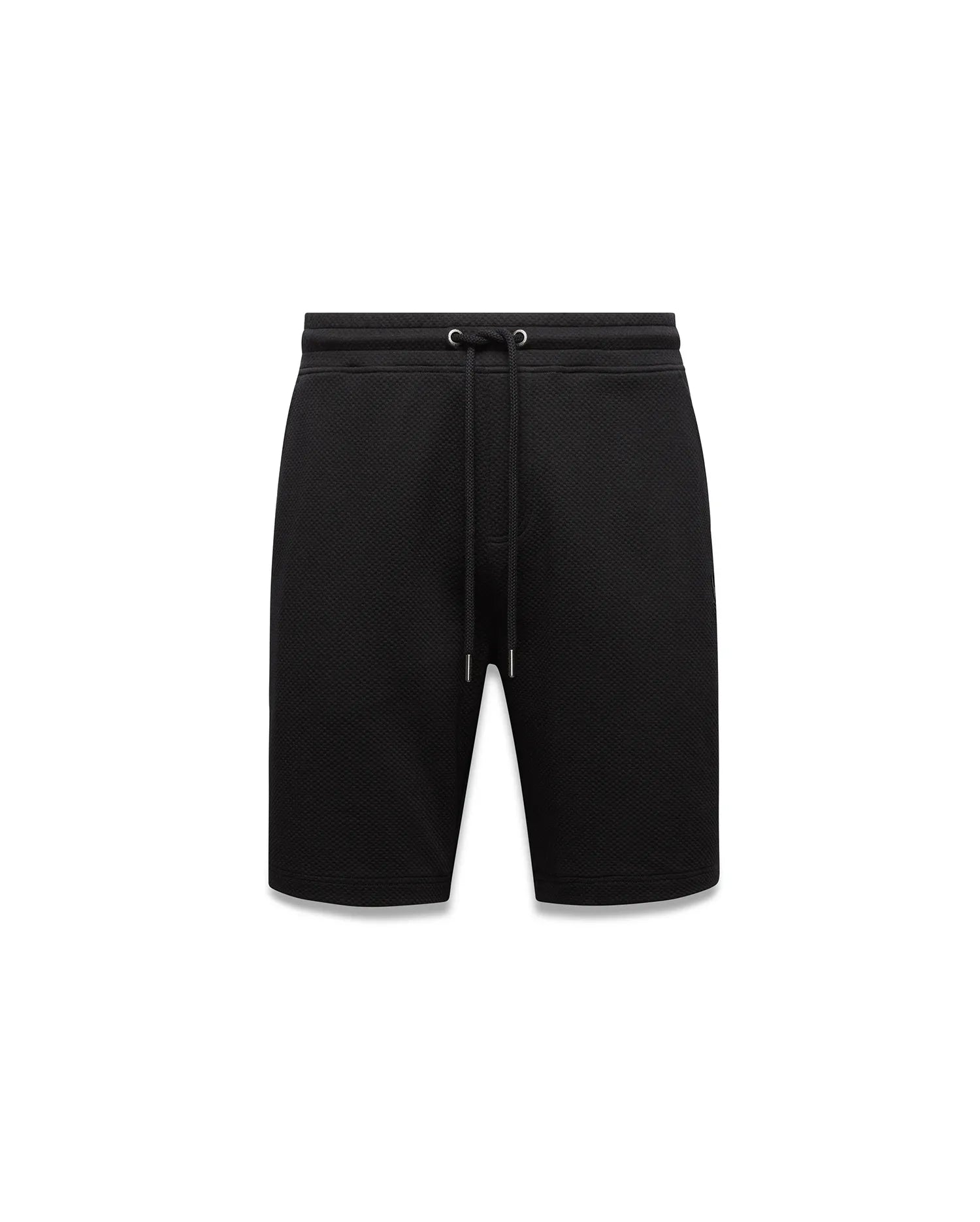 Psycho Bunny Men's Shorts Marc Textured Knit Short 8" MB0900064 Shorts neri elasticizzati
