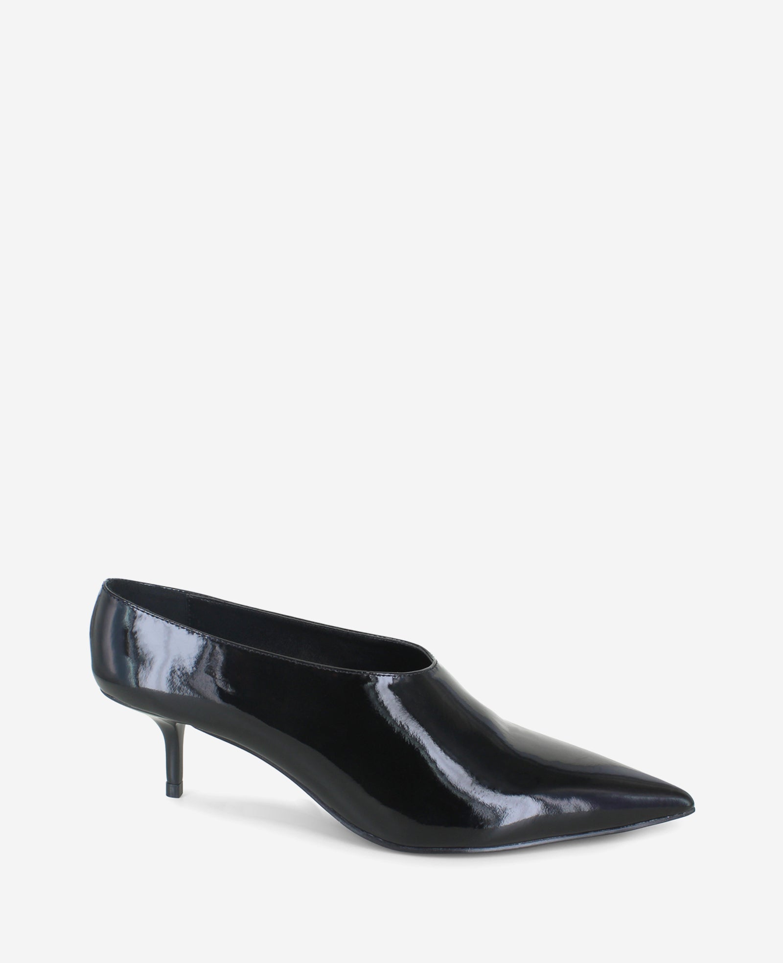 Kenneth Cole Reaction Shoes Linxie Patent High Vamp Pump décolleté nere vernice