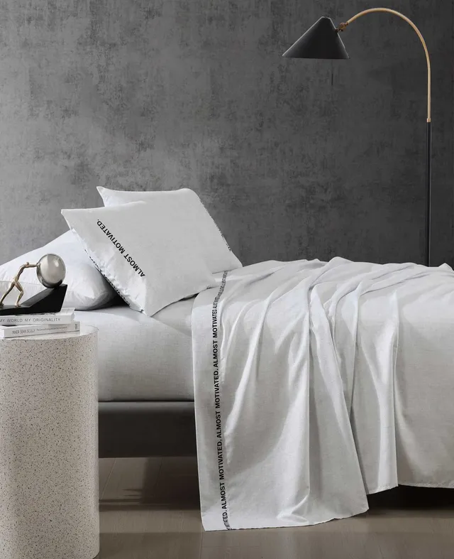 Kenneth Cole Reaction Home & Bedding Almost Motivated Sheet Set lenzuola GREY