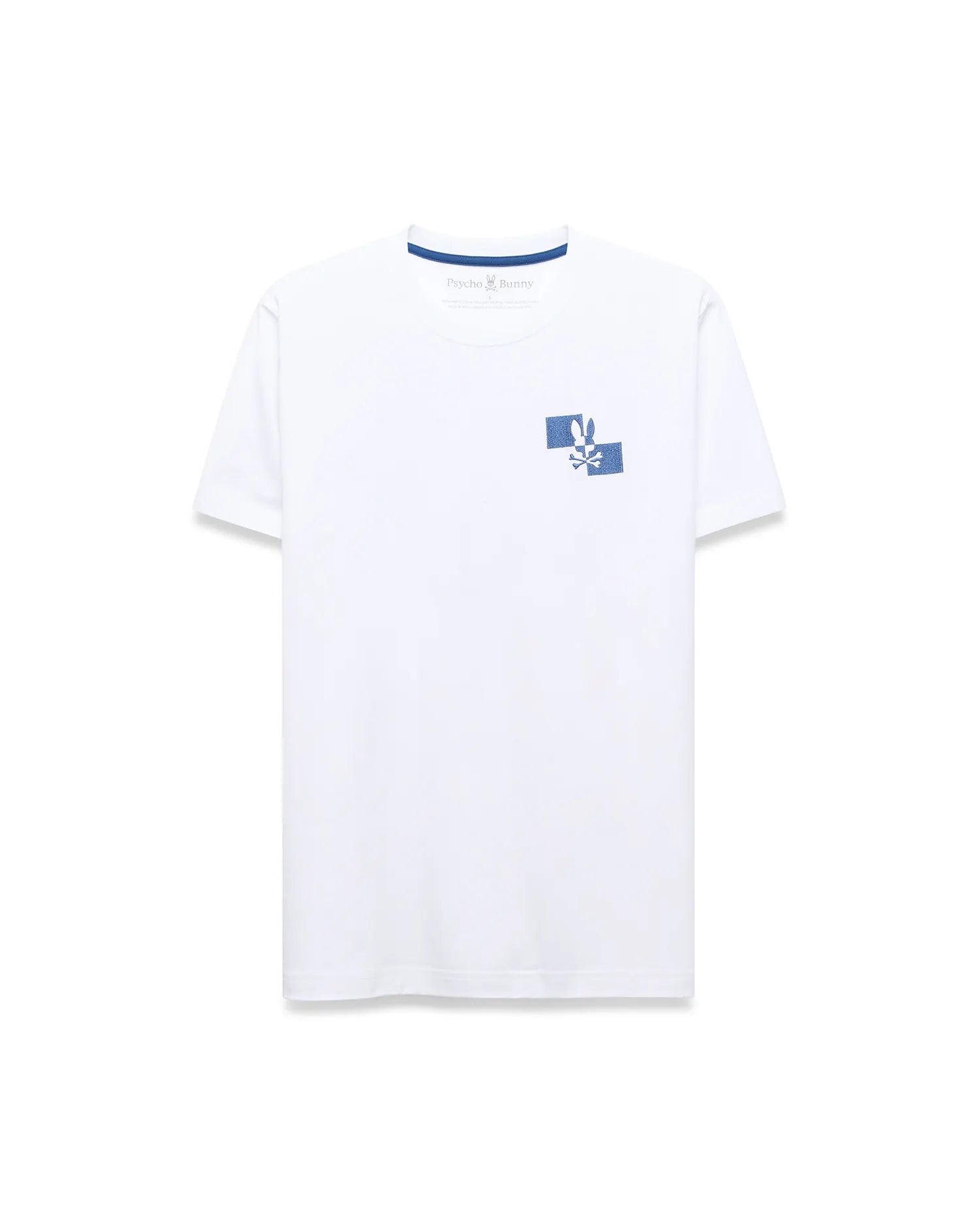 Psycho Bunny Men's Tees Mens Knight Pima Cotton Back Graphic Tee t-shirt bianca