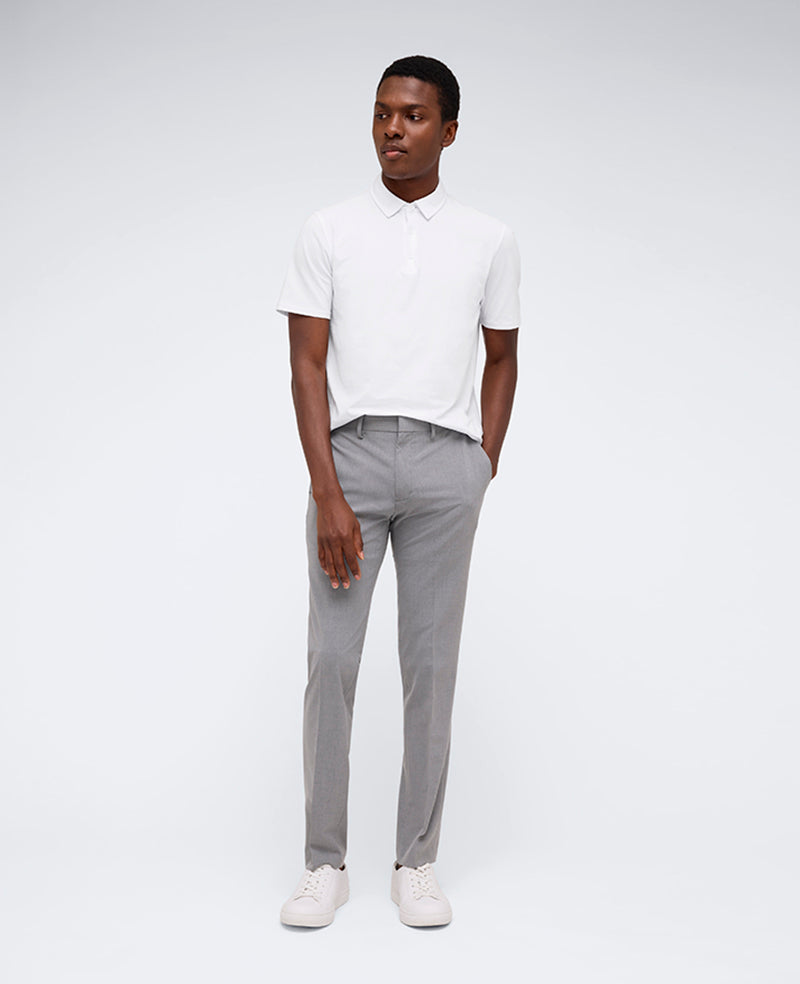 Kenneth Cole Reaction Clothing Skinny-Fit Stretch Performance Dress Pant pantaloni grigi skinny elasticizzati