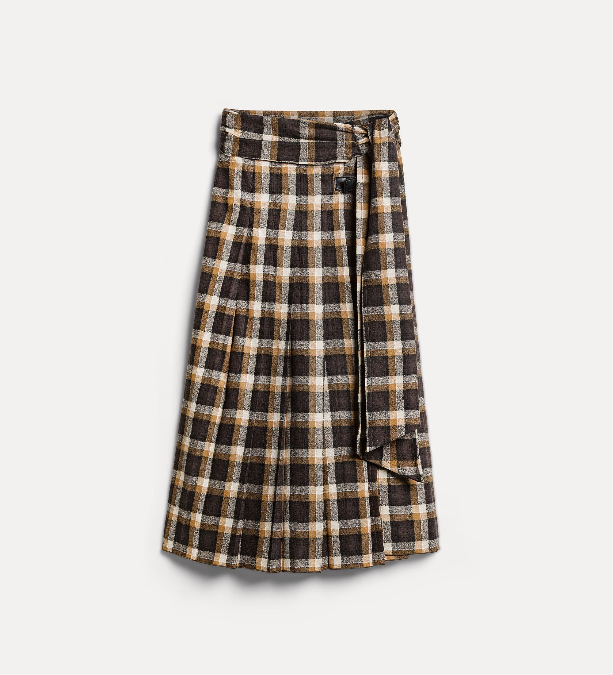 Forte Highland Tartan gonna kilt in lana giallo oro