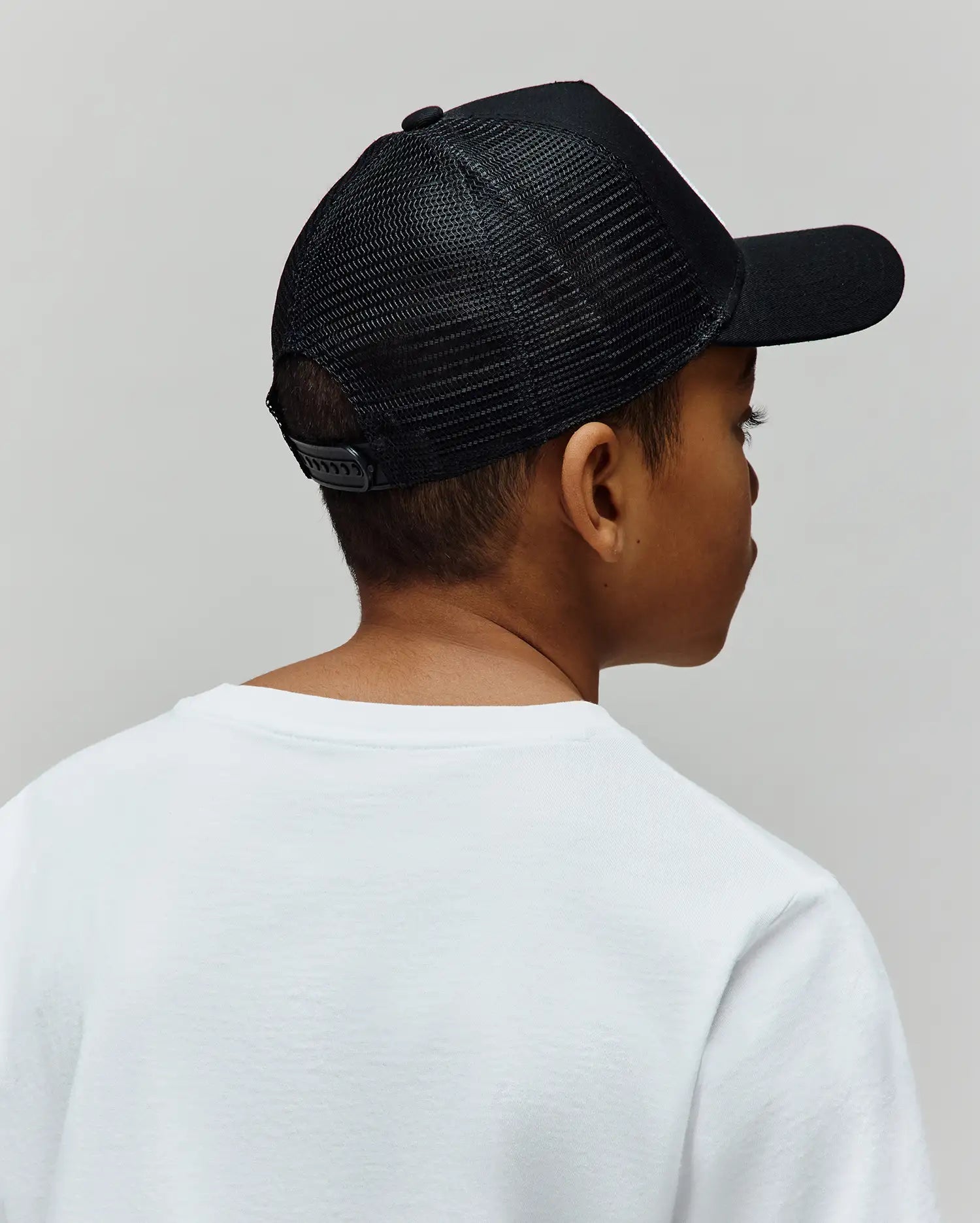 Psycho Bunny Kids Accessories Adamo cappellino trucker nero
