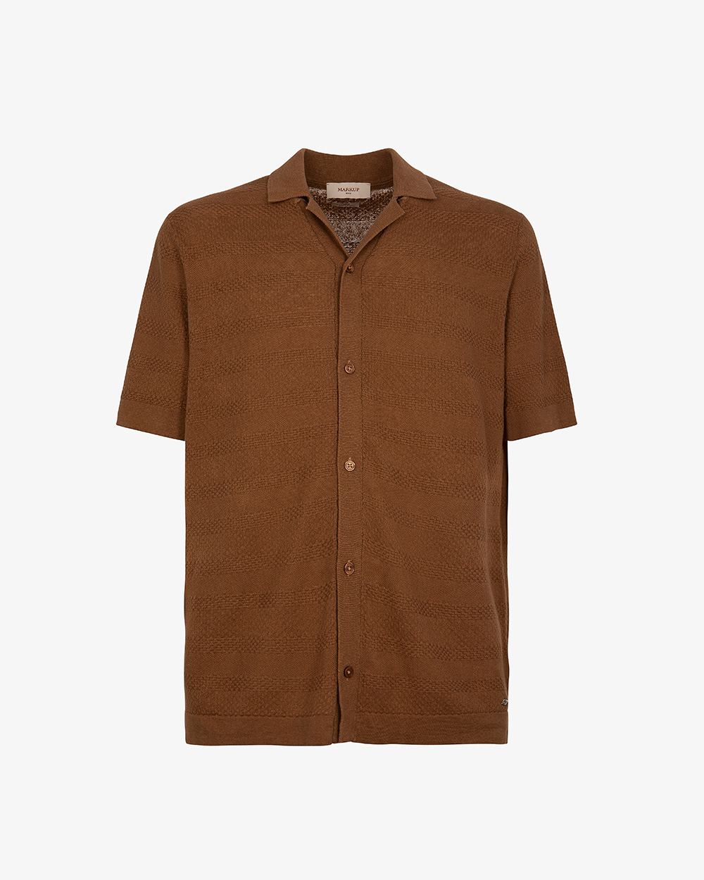 Markup Uomo Maglieria Camicia punto misto lino