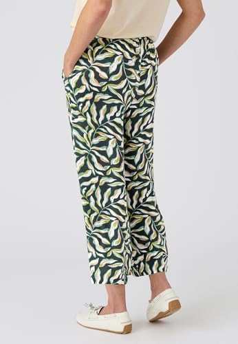 Damart Prêt-à-porter Pantaloni da donna vestibilità standard stampa vegetale