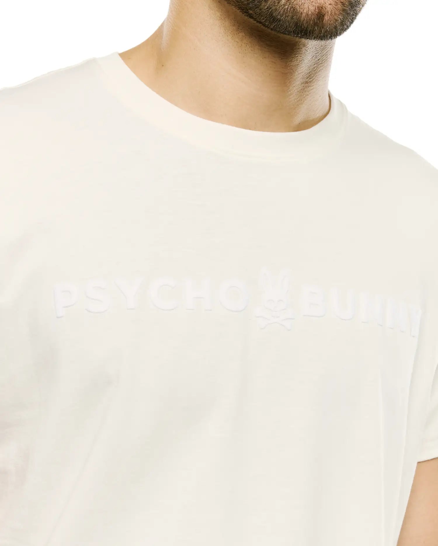 Psycho Bunny Royce Graphic Tee t-shirt uomo bianca