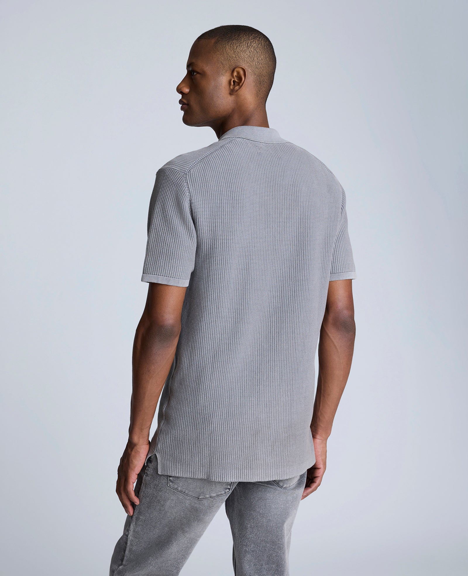Kenneth Cole Reaction Sweater Shirt camicia grigia in cotone