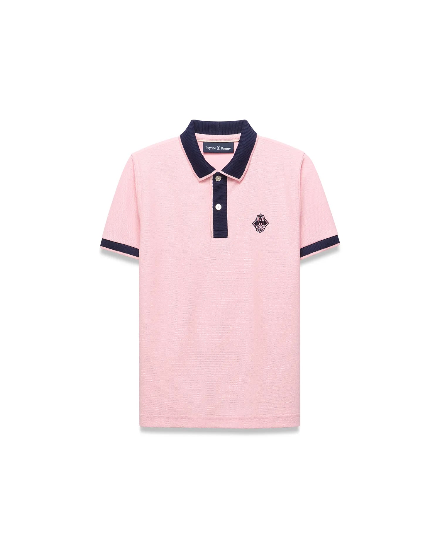Psycho Bunny Kids Polo Shirts KIDS ROBIN PIQUÉ POLO - KT0100157 polo piqué Romance Rose 2T-XL cotone Pima