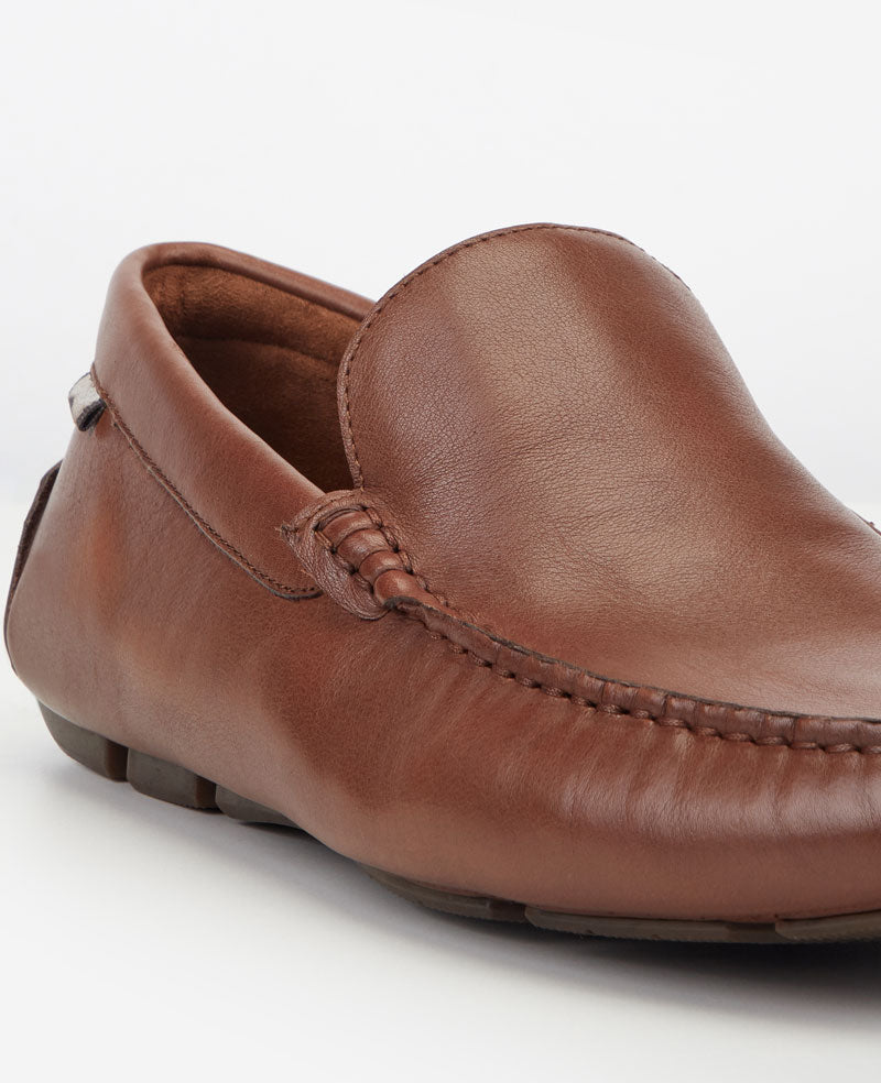 Kenneth Cole Reaction Theo Driving Moc mocassino uomo in pelle cognac