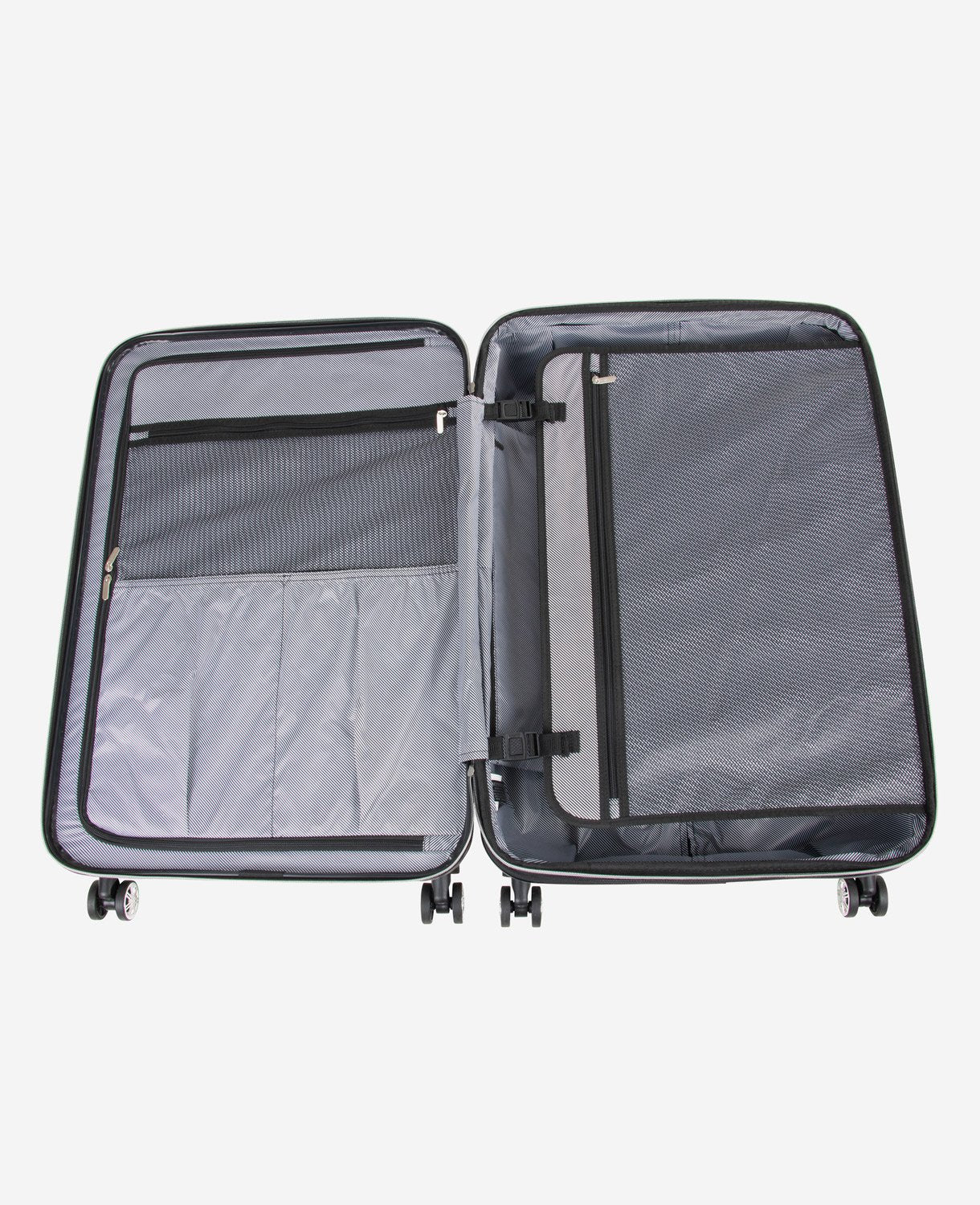 Kenneth Cole Reaction Diamond Tower Hard Side Expandable Suitcase valigia nera espandibile